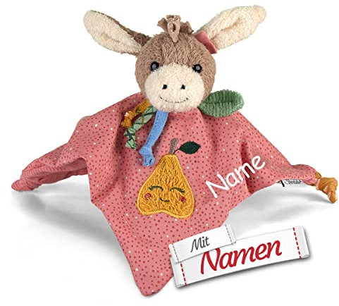 Sterntaler Kuscheltuch/Schmusetuch mit Namen Bestickt, Einschlafhilfe Schnuffeltuch Baby & Kinder personalisiert (Modell 6)