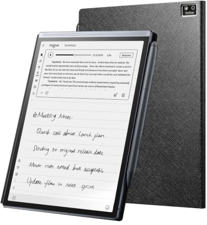 iflytek Chatgpt Tablette de prise de notes 8,2 pour adultes, transcription vocale en 14 langues, carnet numérique avec stylet, alimenté par Chatgpt