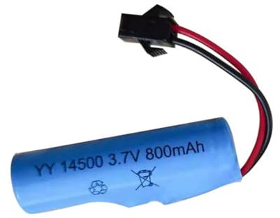 LfrXtra Batería 3.7V 800mAh Batería Recargable para Helicóptero Automóvil Juguete 14500 Batería Celda Cargable Uso Extendido