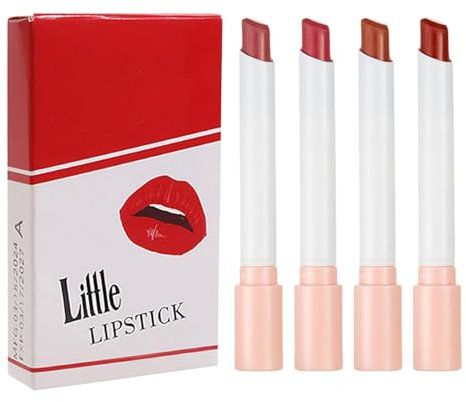 Elegantes 4pcs Mattlippenstift Set Für Frauen Und Mädchen Party Make Up Langer Verschleiß Mit Hoher Pigmentierter Lippenstift