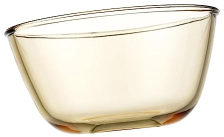 Cabilock Saladier Ambré De 800 ML en Verre pour Salade De Fruits Compatible Four Réfrigérateur -