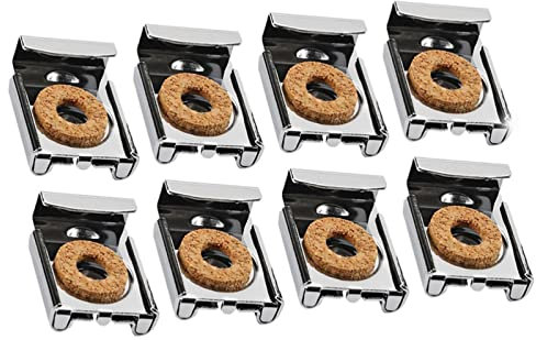 HBALDTEDC Glasklammer-Clip, 8 stücke Glas Befestigungs Clips Spiegel Halten Unterstützung Spiegel Befestigung Halterung Spiegel Montieren Schellen