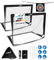 ArtSport Pop-up Fußballtor Goal Master - 2er Set mit Zubehör - faltbar & schnell spielbereit - 2 Fußballtore Indoor & Garten - Fußball Tor - Schwarz