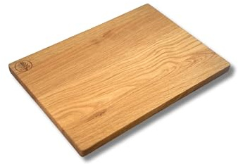 LUMBERLAND Schneidebrett Holz 100% Eiche Leimholz| 2 cm starkes Massivholz | Größe 30x20 cm| Hackbrett Servierbrett Frühstücksbrett Holzbrett Brotbrett| Antibakteriell, Nachhaltig