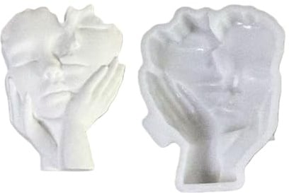 Silikonform für Gesicht, Gips, Aromatherapie, Kerzen, Kunstharz, Ornament, Form für Heimwerker, Heimdekoration, Formen, Silikon für Dekoration, Säulen, Herz, Weihnachten für Wachse