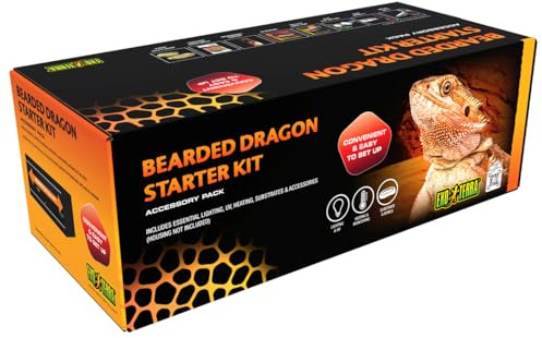Exo Terra Bearded Dragon Vivarium Accessory Kit – Habitat Supplies for Juvenile & Adult Bearded Dragons