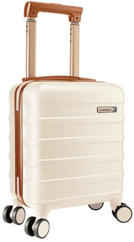 Cabin Max Anode Handgepäck-Koffer – Leicht, Hartschale, 4 Rollen, Zahlenschloss…, cremefarben, 40x30x20cm, Handgepäck