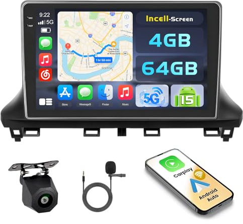 Ohradio 4G+64G Android 15 Radio Coche Fiat Scudo 2024 10 CarPlay | Android Auto Inalámbrico. BT. GPS. WiFi. FM/RDS. Cámara+MIC. Incell Touchscreen
