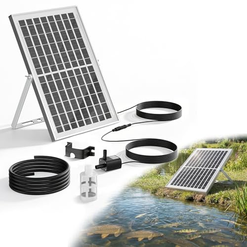 Bombas Solares De Fuente Solar Para Exteriores, Bomba De Estanque, 9V10W Bomba De OxíGeno Solar Para Estanques, Acuarios, Bombas De Aire Para Estanque De OxíGeno