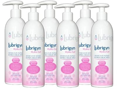 Hydra Gel Sanfte Intimreinigung, 5 in 1, beruhigende Wirkung, reinigend, lang anhaltende Frische, täglicher Intimschutz und Geruchsschutz für die ganze Familie, ohne Parabene (6 Packungen à 400 ml)