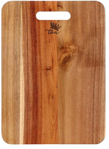 THUN Tagliere in Legno Incanto di Primavera, 33x23,5x1,5 cm, Decorazioni Floreali, Lavaggio a Mano