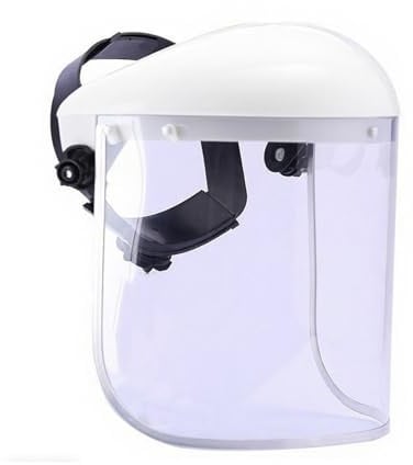 Vollgesichtsschutzabdeckung mit durchsichtigen Visieren, stoßfestes Design, Gesichtsmaskenabdeckungen für den industriellen Einsatz, durchsichtige, hochschlagfeste Schutzgesichtsschilder, verstellbare