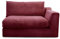 CAVADORE Sofa-Modul Fionamit Armteil rechts / individuell kombinierbar als Ecksofa, Big Sofa oder Wohnlandschaft / 138 x 90 x 112 / Webstoff burgunder-rot