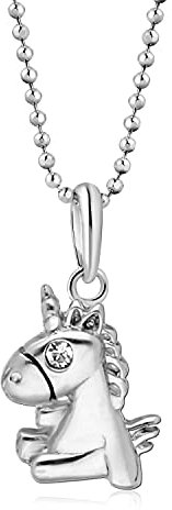 butterfly Kinderkette Mädchen Silberkette Silber 925 Einhorn-Anhänger längen-verstellbar Eco-Verpackung Firmung Geschenk
