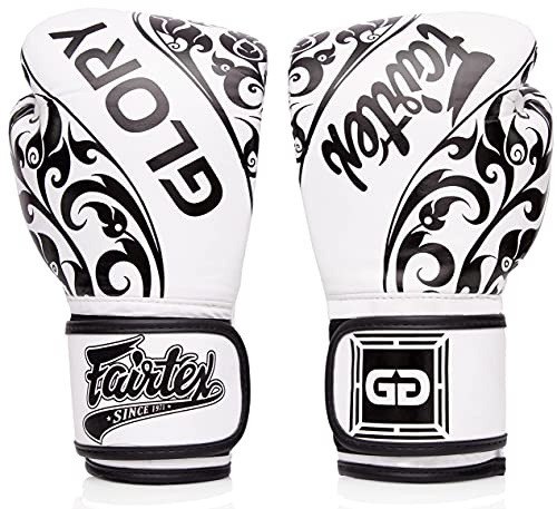 Fairtex Glory Training Gloves - Premium Leather MMA & Boxing Gloves |Handmade in Thailand - Shock-Absorbing Foam Padding | Ideal for Kickboxing, Sparring & Competition