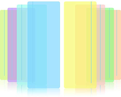 Geführte Lesen Markieren Streifen Farbige Overlay Lese Lineale Tracking Können mit Visuellen Stress Reduzieren (8 Pack)