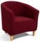 TIANSHU Sesselschoner Elastisch Sesselüberwurf, Modern Club Chair Stretch Sesselhusse, Universal Sofabezug für Einzelsofa, Bezug für Clubsessel (Weinrot)