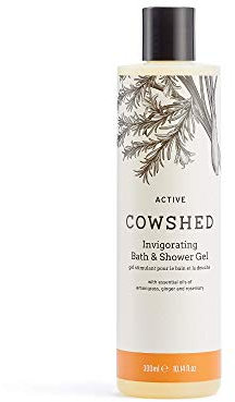 Cowshed Active Invigorating Bath & Shower Gel - 300 ml - Vegan Body Wash for Women & Men | Parabens Free Relaxing Shower Gels | Moisturising Bath Gel for Women - Hydrating Natural Body Wash