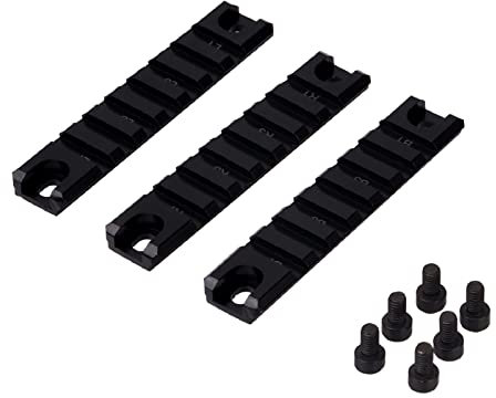 ToopMount Airsoft Picatinny-Schiene G36 Taktische Kurze 20 mm Schienenbasis-Montagesatz 3-teiliges Schienensystem für die Jagd komplett mit 6 Sechskantschrauben