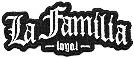 Spaß Kostet Bügel Aufnäher La Familia FCK Loyal White Black