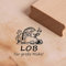 Stempel Lob für große Mühe - Motiv Maulwurf ca. 28 x 28 mm