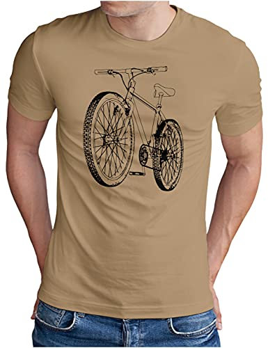 OM3® Mountainbike T-Shirt - Herren - Fahrrad MTB Bicycle Biking - Khaki, XXL