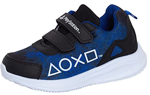 PlayStation Sony Jungen Turnschuhe Kinder Gamer Leichte Sportschuhe Leicht Turnschuhe, schwarzblau, 26 EU