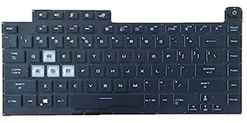 fqparts Replacement Laptop Tastatur für for ASUS for ROG Strix G G531GU Colour Schwarz US-englische Ausgabe