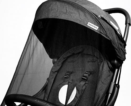 Hamilton by Yoop Moskitonetz - Anti-Insekten-Netz für alle Hamilton by Yoop Kinderwagen - Anti-Wespen-, Mücken- und Fliegen-Netz - Ultrafeine Maschen