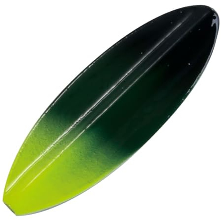 Paladin Inliner Blinker zum Forellenangeln Trout Tracker Style Durchlaufblinker 5g, Farbe:schwarz-grün-gelb/Mint-weiß-Glitter