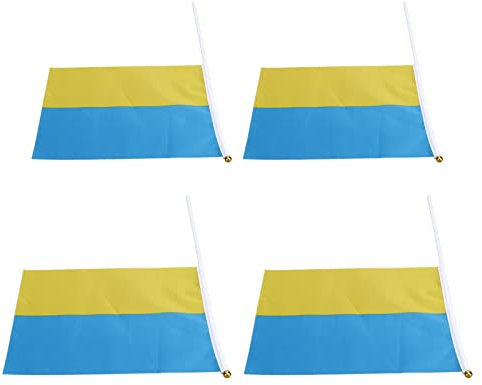 Pasamer Kleine Ukraine-Flaggen, leichte tragbare Mini-Ukraine-Flaggen für Chöre bei Festival-Sportveranstaltungen