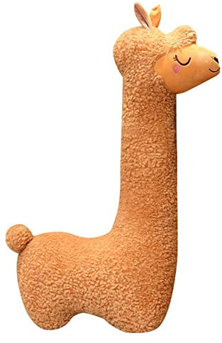 75cm Alpaka Kuscheltier - Alpaka Seitenschläferkissen, Riesen Alpaka PlüSchtier, Nettes Alpaka-Plüschtier, Long Neck Plüschtier Sofakissen Kissen Schöne Plüsch Geschenke Für Kinder