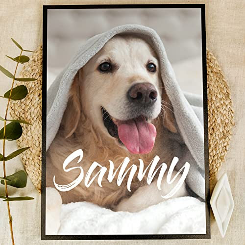 Elbeffekt Golden Retriever Geschenke Holzbild - Foto Geschenke - personalisierbar zum Hinstellen/Aufhängen optional beleuchtet Eukanuba Retriever, Hund Geschenk Besitzer - personalisierte Geschenke