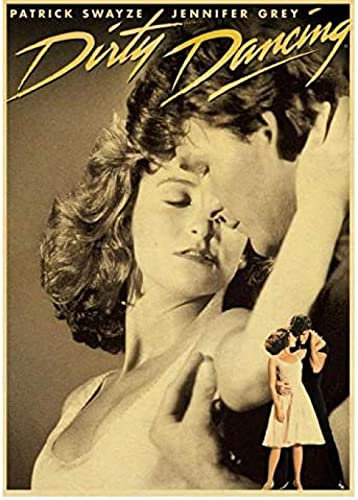 Poster Dirty Dancing Poster, Vintage-Filmposter, Wandkunst, Bilder, Poster Und Drucke, Leinwandgemälde, Heimdekoration 50X70Cm Kein Rahmen