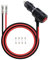 RIIEYOCA Zigarettenanzünder Stecker Kabel mit Litzen & Schalter ON/OFF,12V-24V Heavy Duty 16AWG 15A Sicherung Schutz Stromkabel für Auto Inverter Reifen Inflator (2M/6.5Ft)