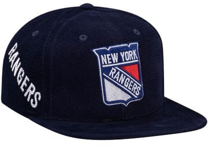 Mitchell & Ness New York Rangers Navy Cord Vintage Snapback Cap