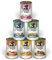 DOGGY Dog Paté Mix 2, 6 x 400 g, Nassfutter für Hunde im Probierpaket, getreidefreies Hundefutter mit Lachsöl und Grünlippmuschel, Alleinfuttermittel mit hohem Fleischanteil, Made in Germany