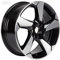 Original Ford Fiesta 2018-Aktuell Leichtmetallrad 17 5-Speichen-Design, Absolute Black