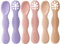 Bebe Naissance-Cuillere Bebe Apprentissage Garçon A/fille B-6 Pre Cuillères En Silicone (Étape 1 + Étape 2) Couverts Bebe Accessoire Bebe (6 PACK-B)
