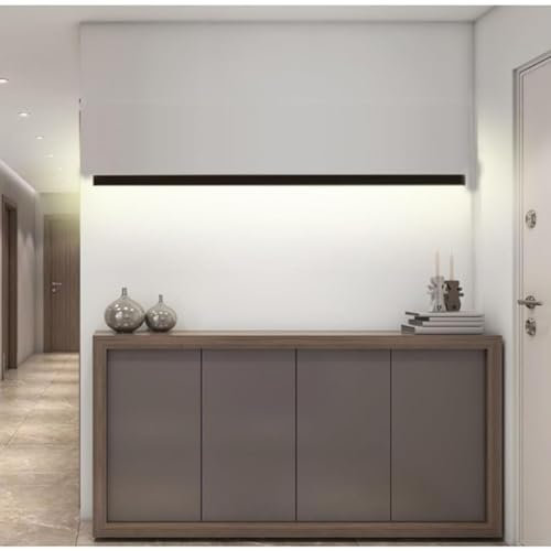 handlauf edelstahl LED-beleuchtete Treppenhandläufe Treppengeländer aus Metall Sicherheitshandlauf für ältere Geländer Handhilfsgeländer Treppen mit Wandmontage (Farbe: Schwarz Größe: 1