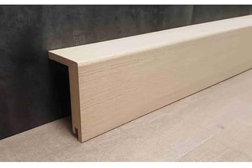 PROVISTON - Barra di copertura per tubi di riscaldamento, fino a 88 mm, altezza 64 x 96 x 2500 mm, anima in MDF, per incollare, clip, viti e chiodi, 5 pezzi