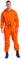 Freebily Herren Arbeitsoverall Mit Kapuze Staubschutz Maleranzug Schutzanzug Handwerker Werkstatt Mechaniker Outfit Ganzkörperanzug Orange L