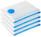 Vacuum Storage Bags - 4 Pack 100X130CM Extra Large Strong Space Saver Compression Bags - Reusable Vacuum Pack Bags Double Zip Seal Travel Vacuum Storage Bags for Clothes Duvets Quilts Bedding Pillows
