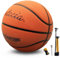 Fantecia Basketball Size 7, Rubber Basketballs with Pump, ideal for Indoor & Outdoor activities