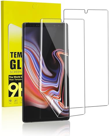 MiniMing Schutzfolie für Panzerglas für Samsung Galaxy Note 9, 2 Stück 0.25mm HD Klarsicht Displayschutz für Samsung Note 9 Folie, Soft TPU Anti-Kratz Panzerglasfolie für Galaxy Note 9 Schutzglas
