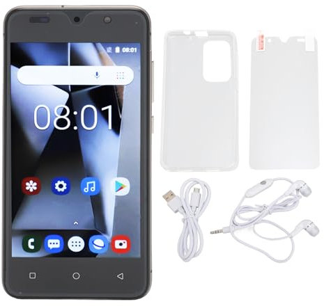 Mtlavishness Smartphone Ultra Sottile Viola 5.0 Pollici HD 12 4GB 32GB ROM 8MP+8MP Fotocamere SIM Standby