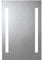 Croydex Thornton Bathroom Mirror with LED Lights, Battery Operated with Button Power Switch - Requires 8 x AA Batteries - LED Mirror Bathroom, Portrait Orientation Only, 60x40cm