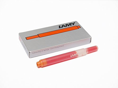 Lamy T10 Ink Cartridges – Orange 2009 Edition (5 Cartridges in Total)
