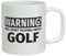 Shopagift Warning May Start Talking about Golf White 10oz Novelty Gift Mug Cup
