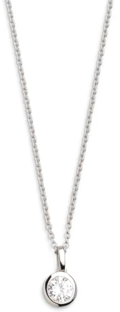 XENOX® Zarge Halskette - Damen-Halskette aus hochwertigem 925/- Sterlingsilber mit Zirkonia Stein